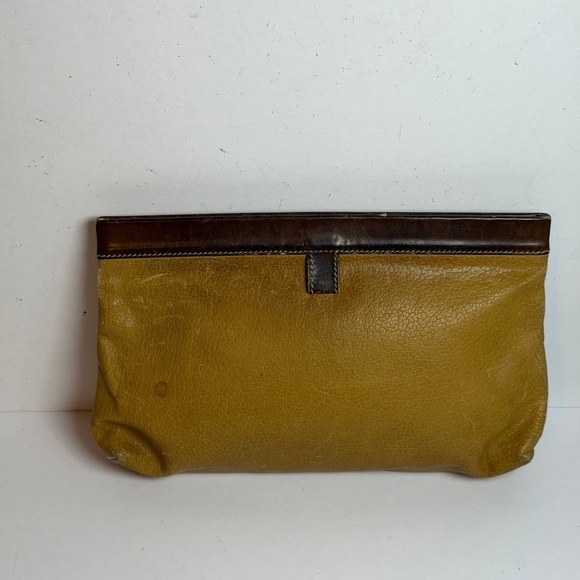 Vintage Loewe Anagram Embossed Leather Clutch Bag - Picture 7 of 11